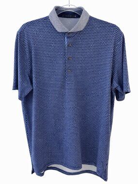 Greyson EUC Volcano Diaries Geometric Polo with Contrasting Collar